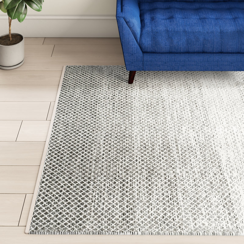 Williston Amaya Handmade Flatweave Cotton Light Gray/Ivory Rug